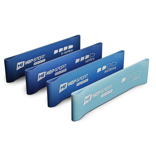 Набор резинок для фитнеса  Hop-Sport HS-L675RLВ 600x75mm blue - фото №6